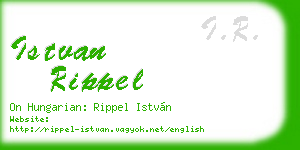 istvan rippel business card